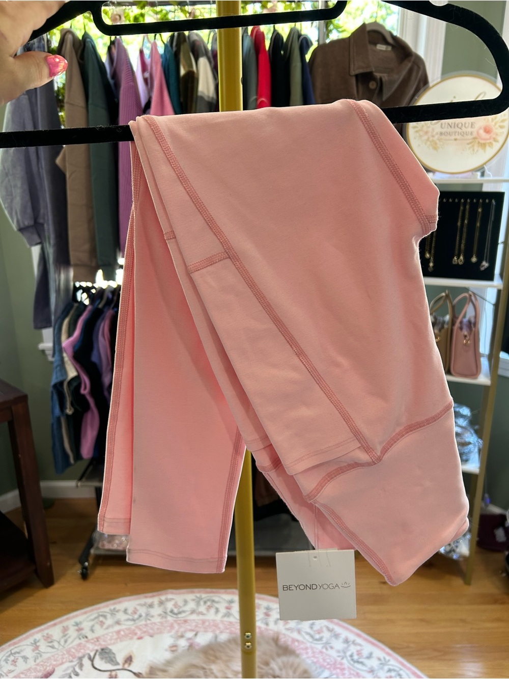 NWT Beyond Yoga Spacedye Out Of Pocket High Waisted Leggings Pink